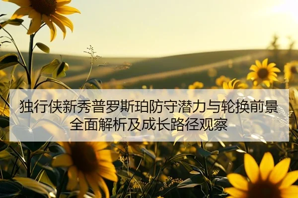独行侠新秀普罗斯珀防守潜力与轮换前景全面解析及成长路径观察